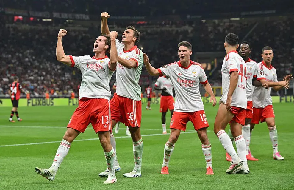 Benfica vence pela primeira vez em San Siro